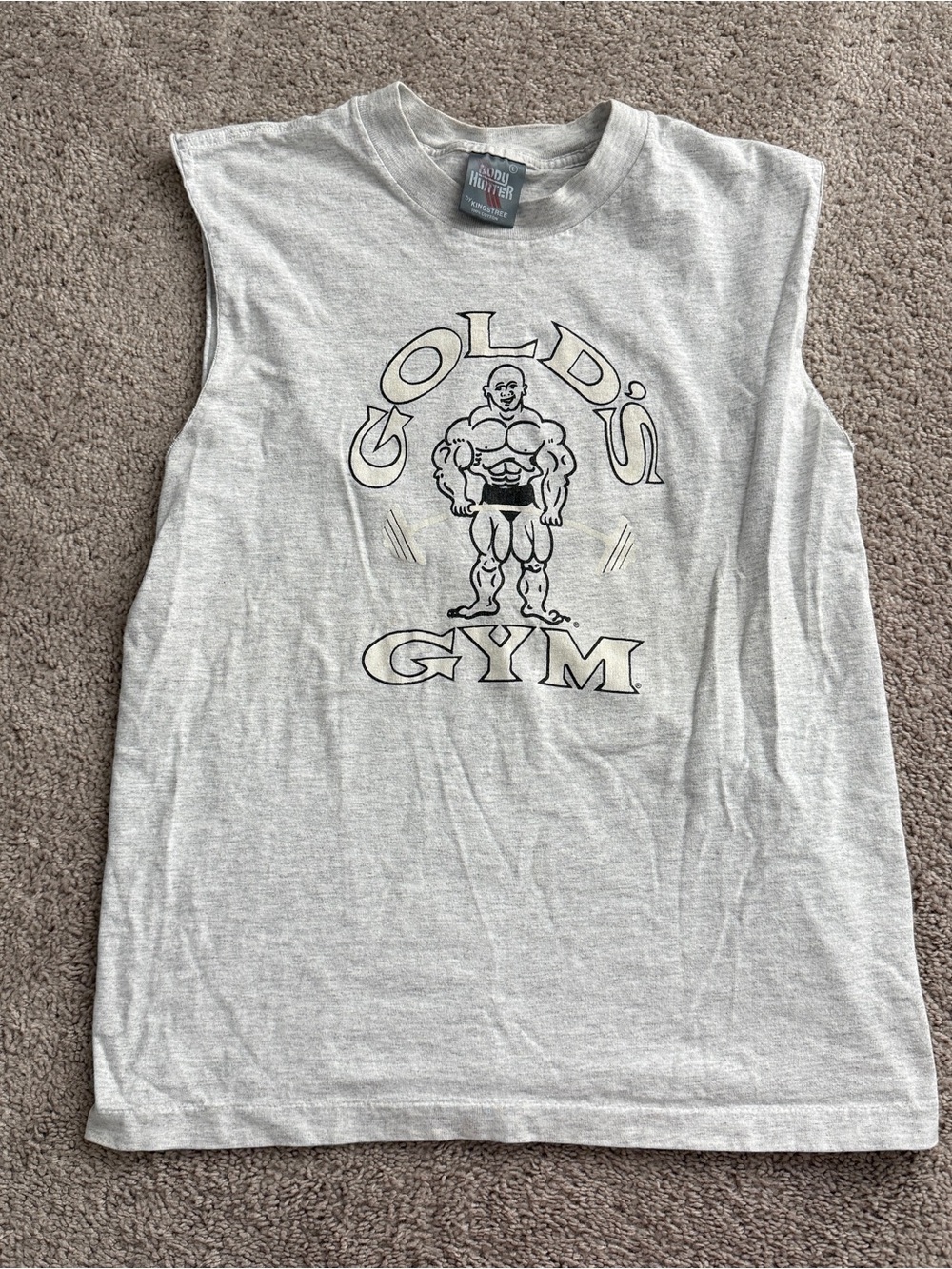 Vintage 90s Gold’s Gym Bodybuilding Cutoff Sleeveless Shirt Kingstree Large 20”